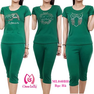 [FREESHIP từ 150k] ML040 - Bộ mặc nhà nữ Bo Rip  MISS LATHY