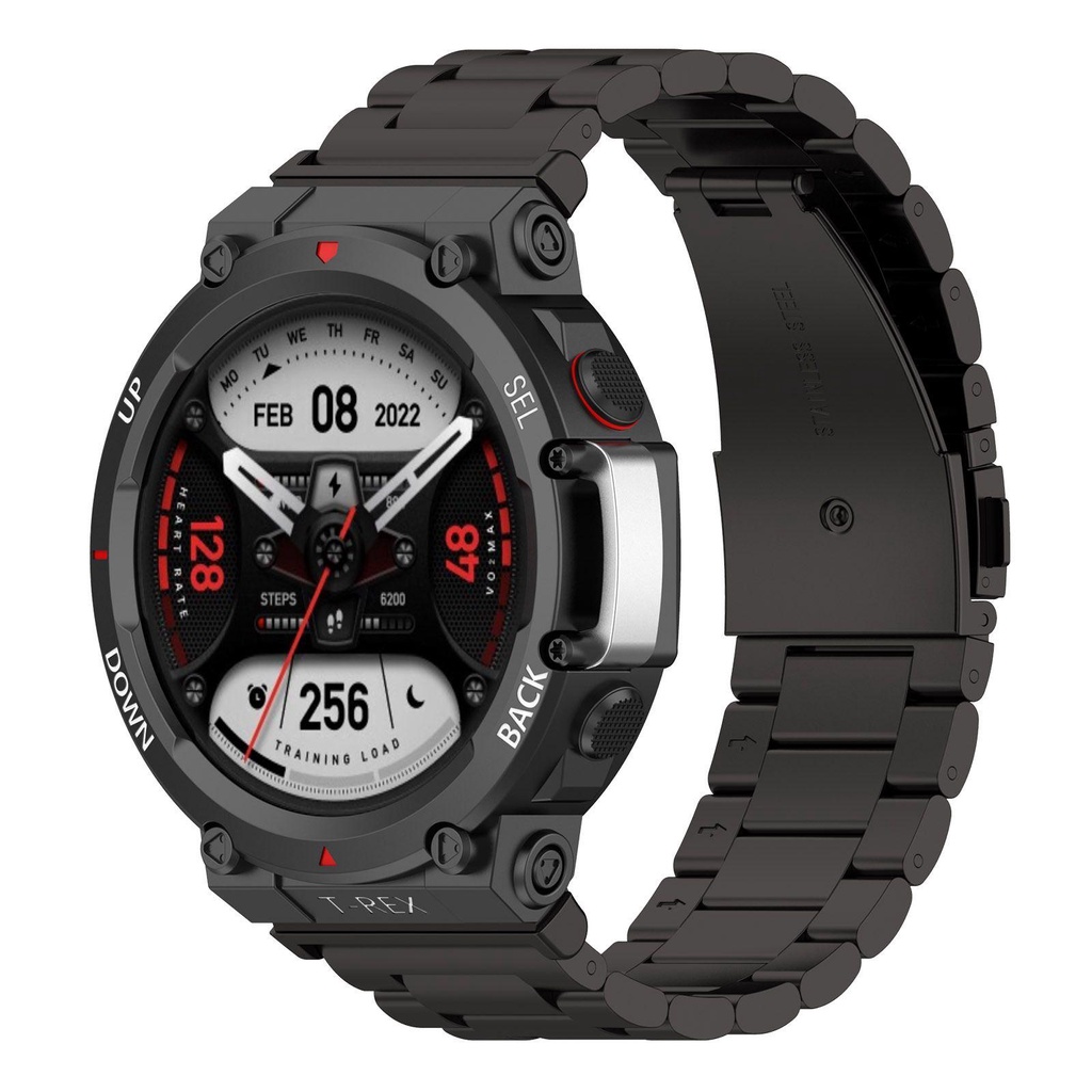 BTLIMER Dây Đeo Inox Cho Đồng Hồ Thông Minh Amazfit T-Rex 2