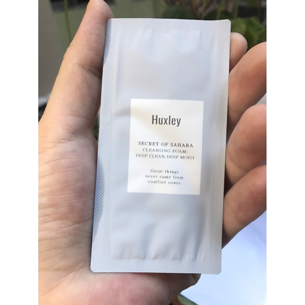 [Sample] Mẫu thử Sữa Rửa Mặt Huxley CLEANSING FOAM ;DEEP CLEAN DEEP MOIST