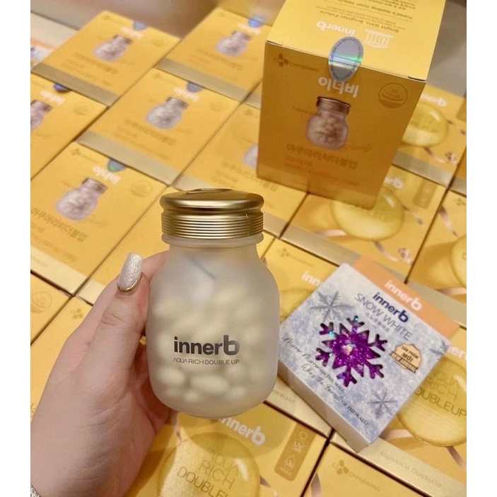 Viên uống cấp nước Inner Aqua Rich 70v tặng gương trang điểm siêu xinh