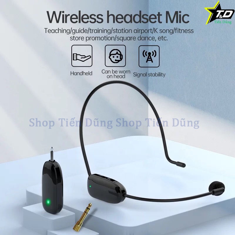 Micro không dây đeo tai Zansong V16 hay Mic Trợ Giảng Đa Năng V16 Phù hợp cho mọi thiết bị, thuyết trình, giảng dạy