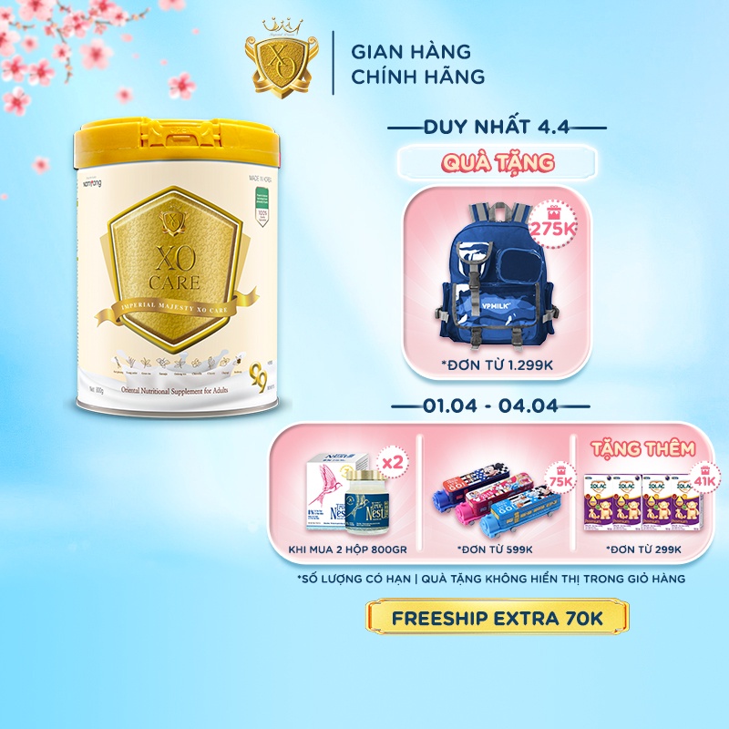 [Mã BMBAU50 giảm 50K đơn 150K] Sữa Bột Namyang Imperial Majesty XO Care 800g