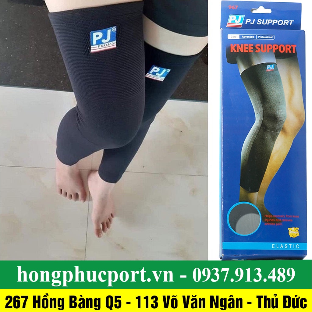 Băng bó gối dài PJ968 - Pj 968 dùng trong bóng chuyền, cầu lông, tennis, gym, xe đạp