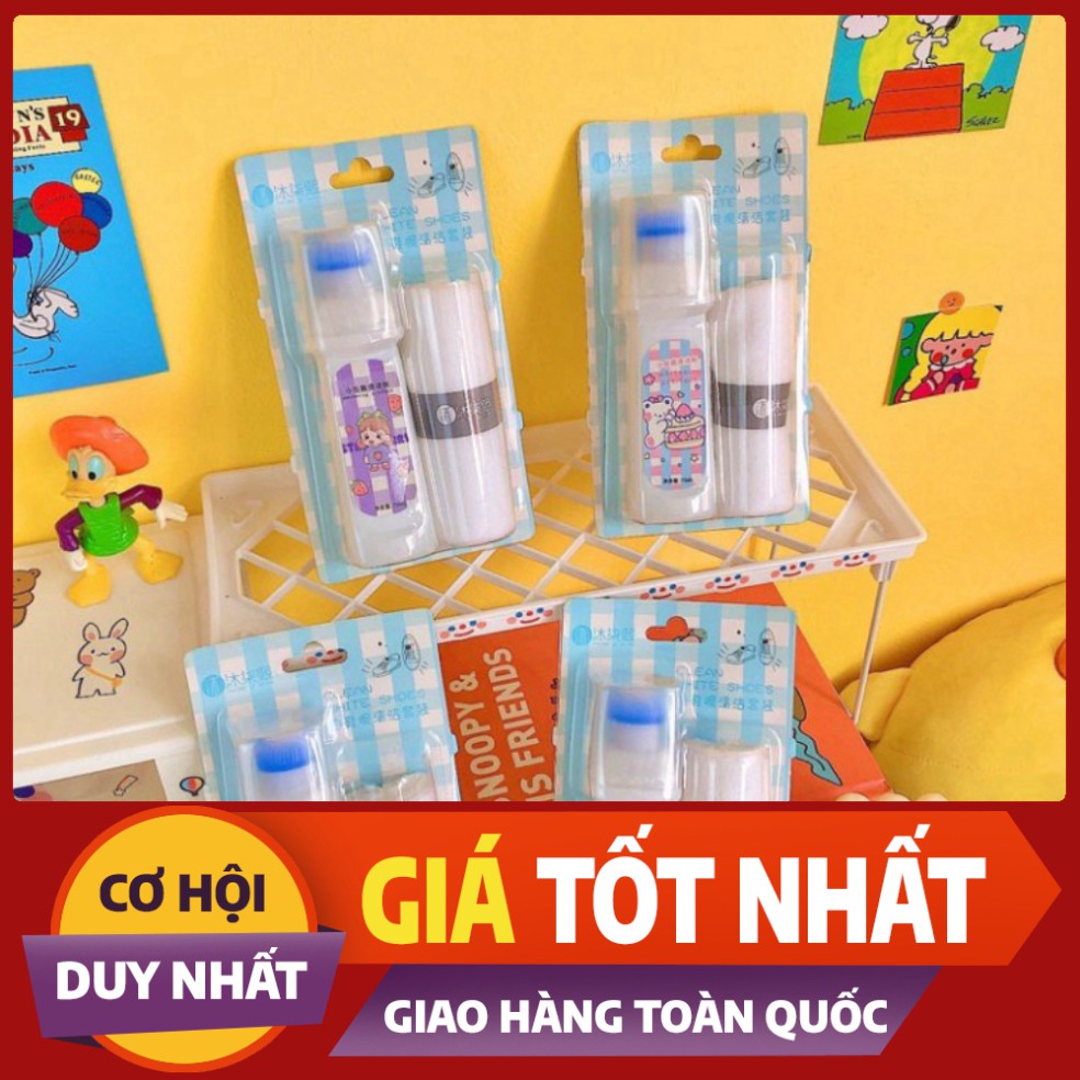 [XẢ KHO_FREESHIP] Combo tẩy trắng giày kèm khăn lau