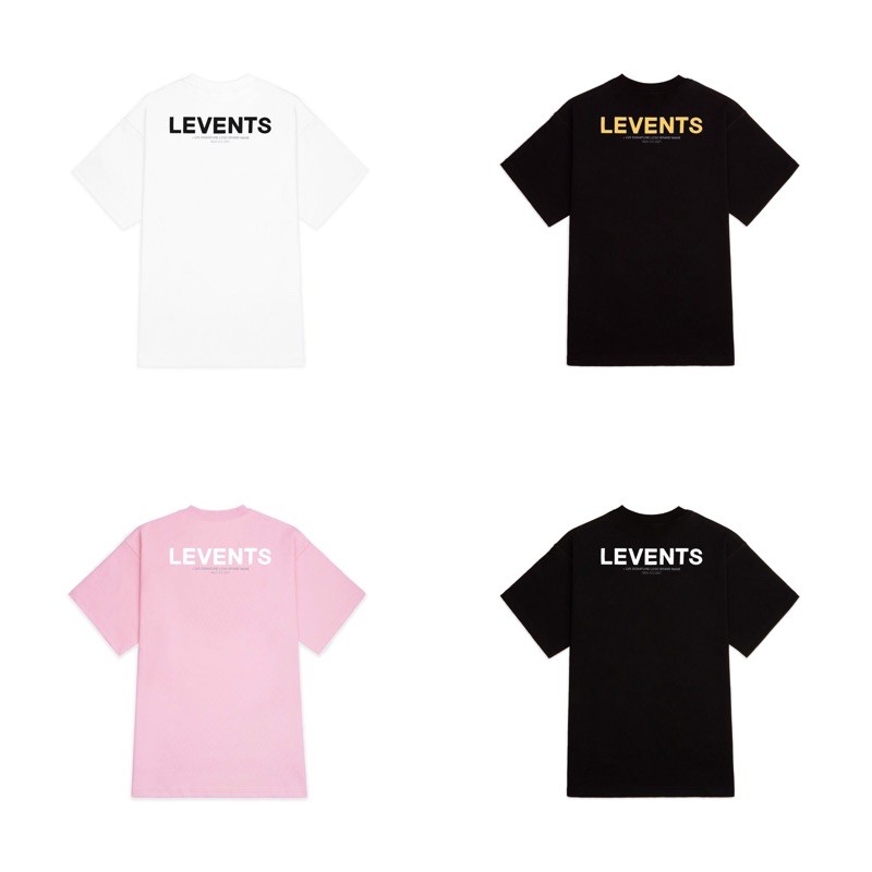 ÁO LEVENTS LVS XL LOGO BRANDNAME season21 PINK/WHITE/BLACK