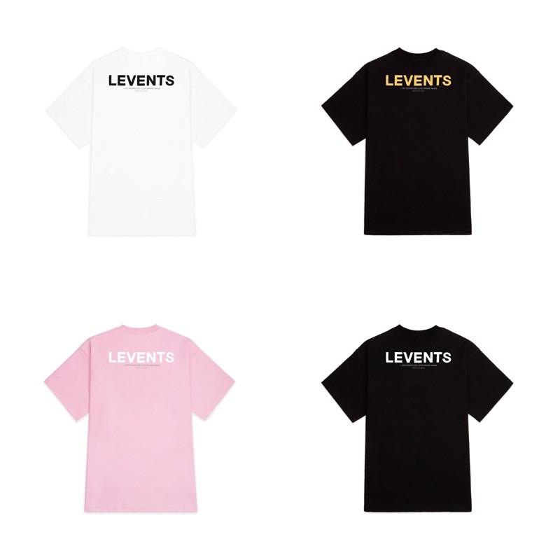 ÁO LEVENTS LVS XL LOGO BRANDNAME season21 PINK/WHITE/BLACK ( Levents Chính Hãng✅)