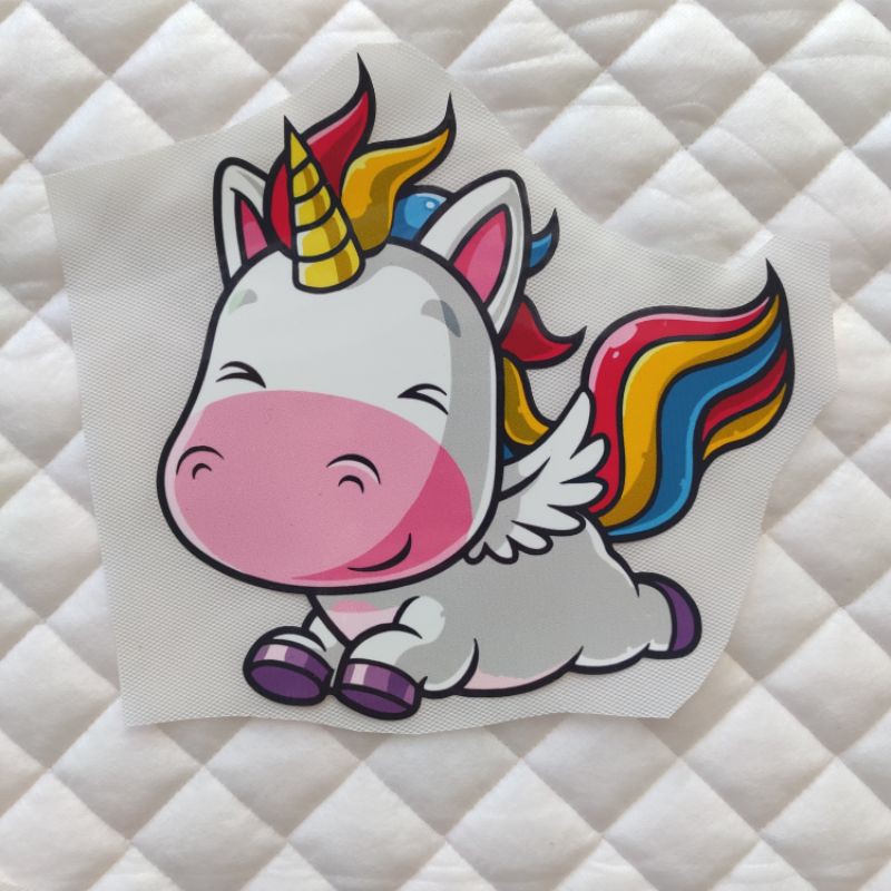 Hình dán nhiệt đủ size - ngựa pony unicorn