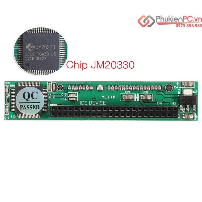 Adapter chuyển đổi ổ cứng HDD IDE 2.5 44pin. Dùng chuyển ổ Laptop cũ ra SATA cắm Mainboard máy tính PC, máy tính đồng bộ