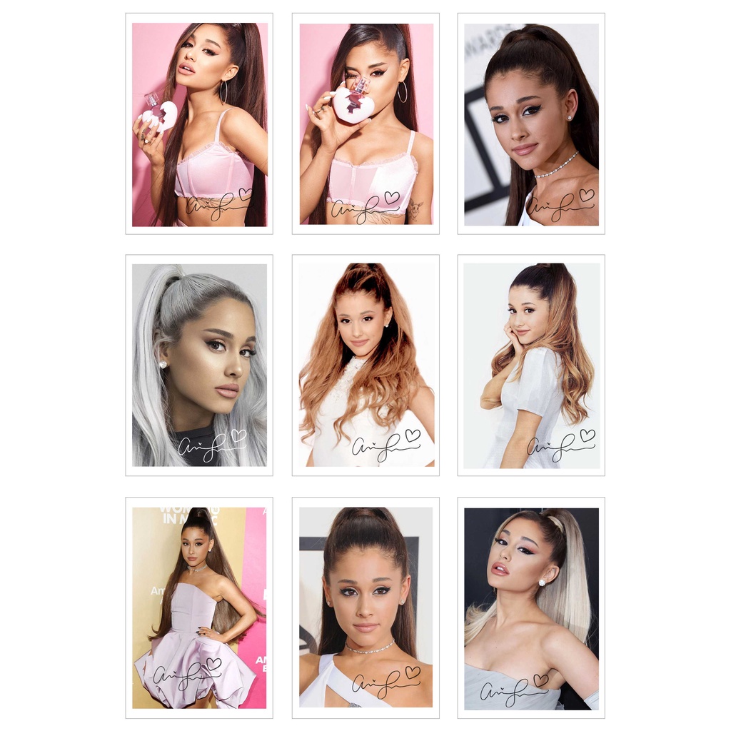 [Ép Lụa] Lomo Card 36 Ảnh ARIANA GRANDE ( có chữ kí )