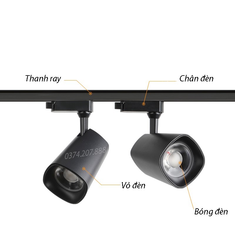 Đèn Rọi Ray Cao Cấp KING Đèn Rọi 25W Đèn Led Chiếu Sáng TC  [Den Roi]