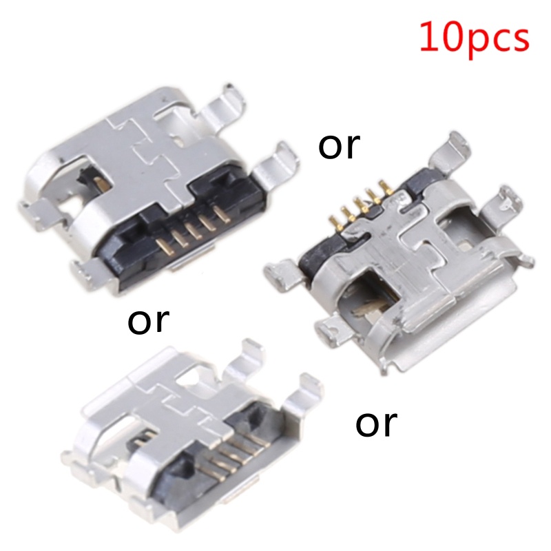 Set 10 Đầu Nối Micro USB Type B 5Pin 0.72mm Chuyên Dụng Cho Điện Thoại / Máy Tính Bảng