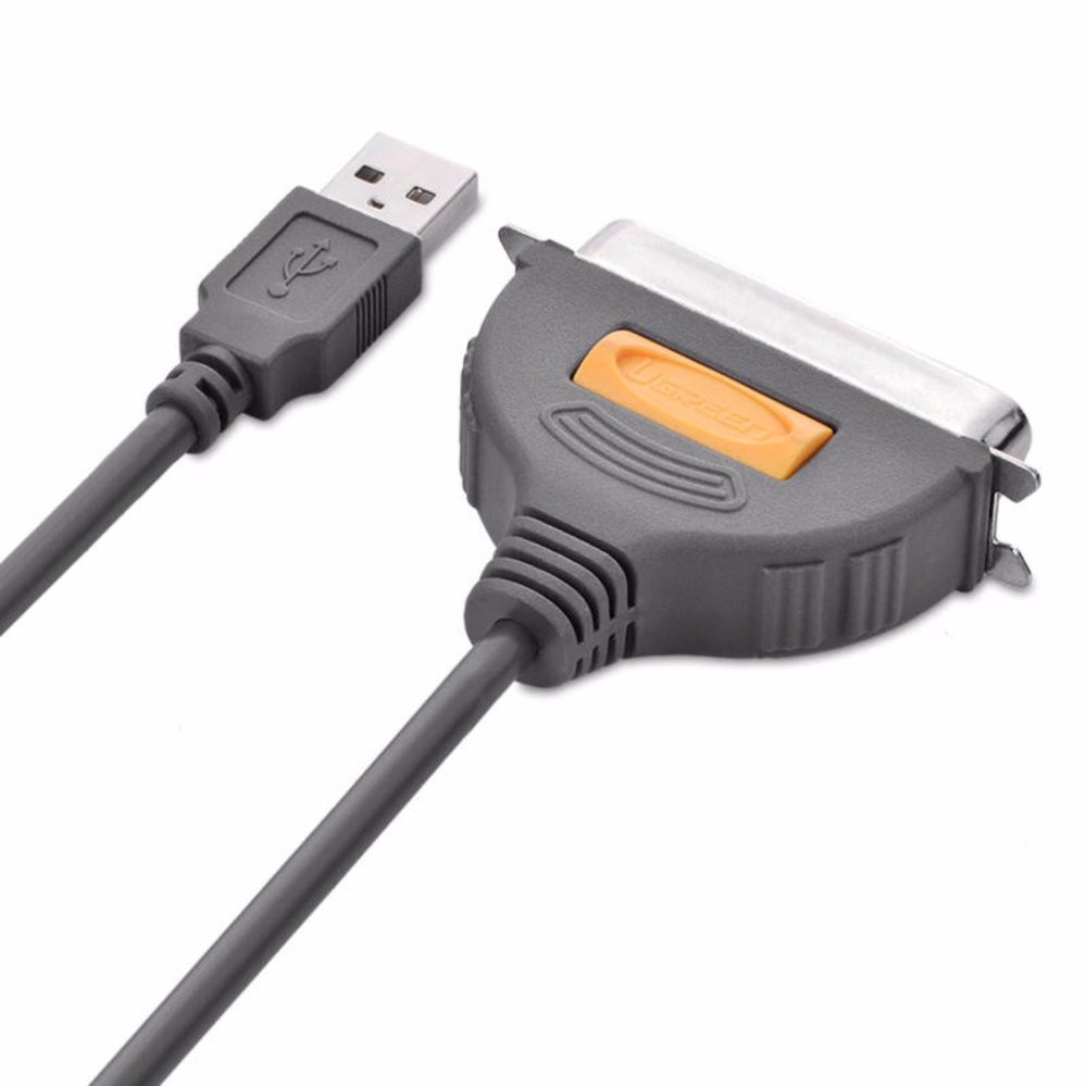 Dây máy in USB sang IEEE1284 Parallel dài 1.8m UGREEN 20225 (Đen)