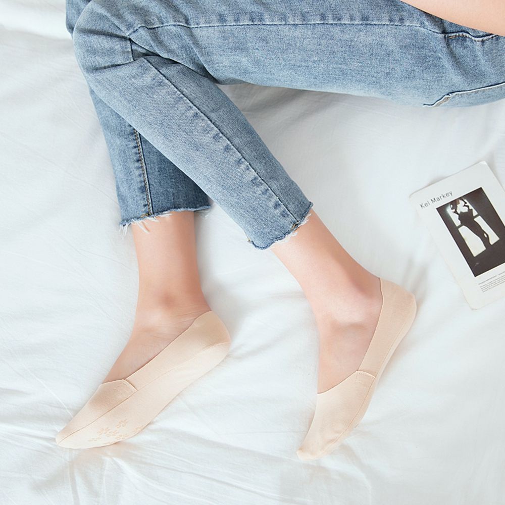 Vớ Cotton Cổ Thấp Chống Trượt Nhiều Màu Sắc Thời Trang Mùa Hè Cho Nữ