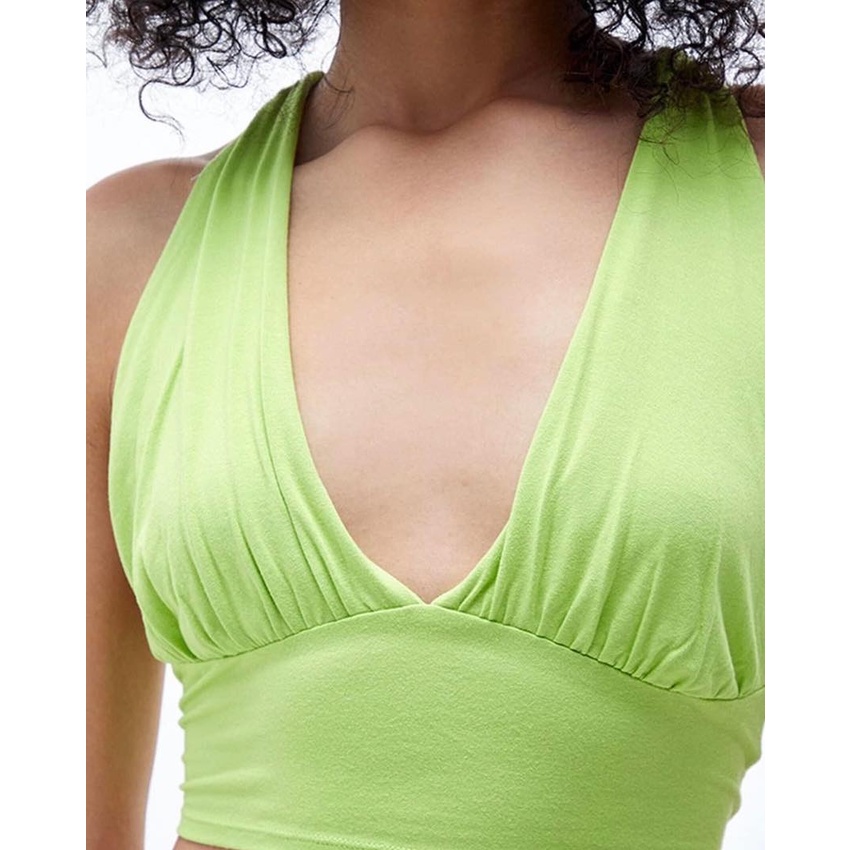 ❗️ LILAC - VNXK - DƯ XỊN - GIÁ TỐT ❗️ - Áo Pacsun Crop Buộc Eo Xanh Mạ