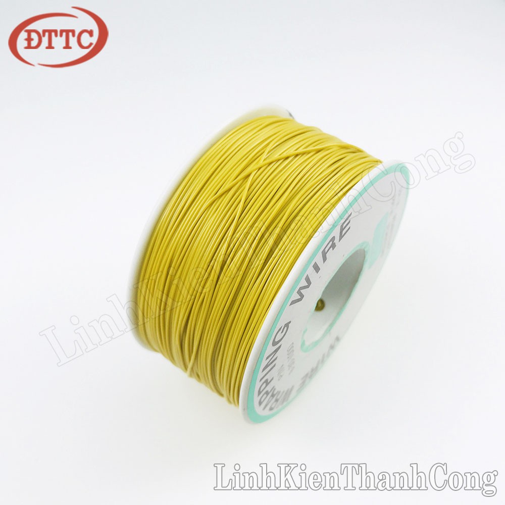 Cuộn dây 30AWG 0.25mm 250 mét - màu vàng