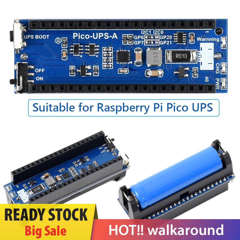 walkaround Raspberry Pi Pico UPS Module Uninterruptible 5V I2C Interface Power Supply