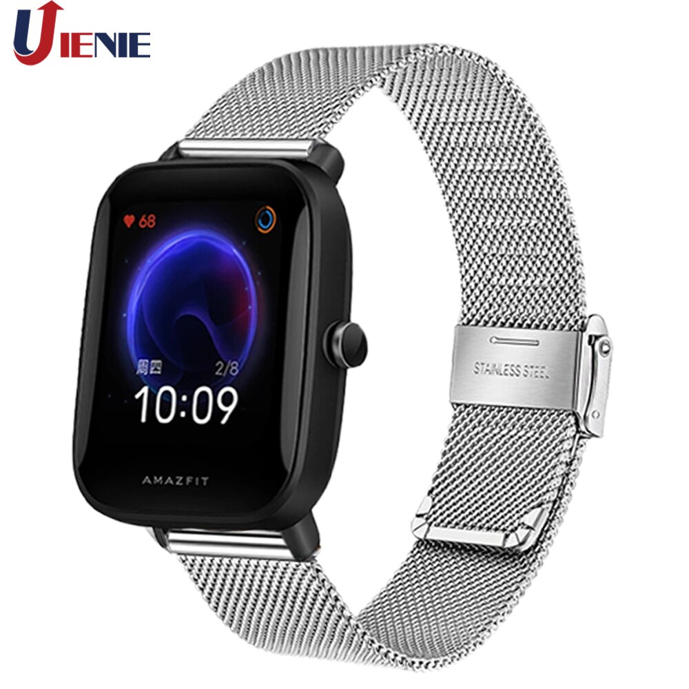 Dây Đeo Inox Milanese 20mm Cho Đồng Hồ Thông Minh Xiaomi Huami Amazfit Bip Lite S / Bip U / Gts 2 Mini / Amiluou Ls02