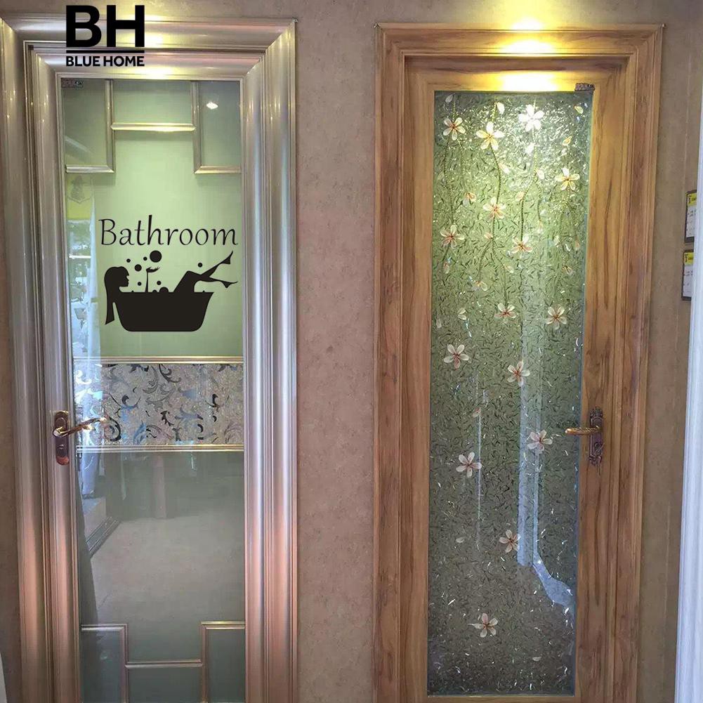 Decal trang trí tường - Cô Gái Đen Bathroom