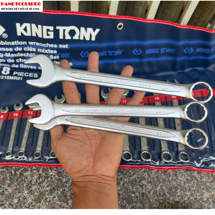 Bộ vòng miệng 18 chi tiết Kingtony 1218MR01 6 - 24mm