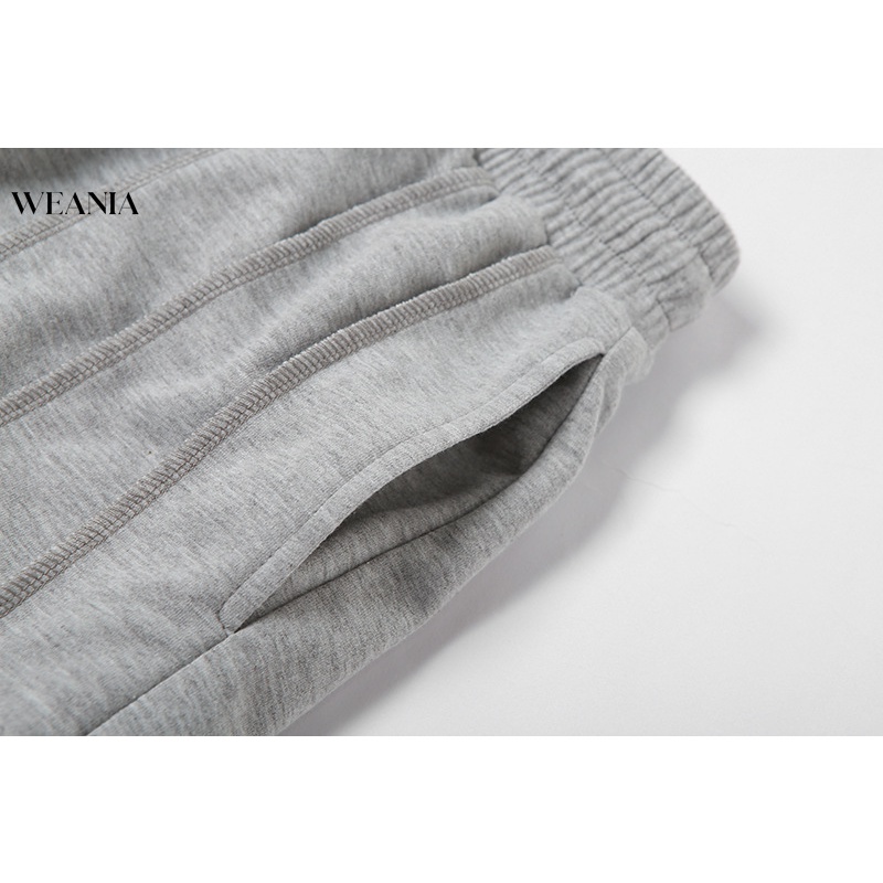 Quần Thể Thao Lưng Cao Dáng Rộng Cột Dây Trẻ Trung Năng Động Dành Cho Nữ