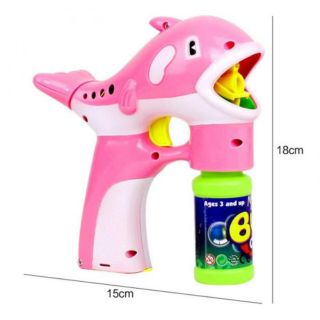 [Đồ chơi dùng pin] Đồ chơi bắn bong bóng hình con cá heo dễ thương_Dâu Tây Baby Shop
