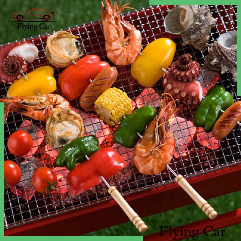 Set 12 xiên nướng BBQ cán gỗ