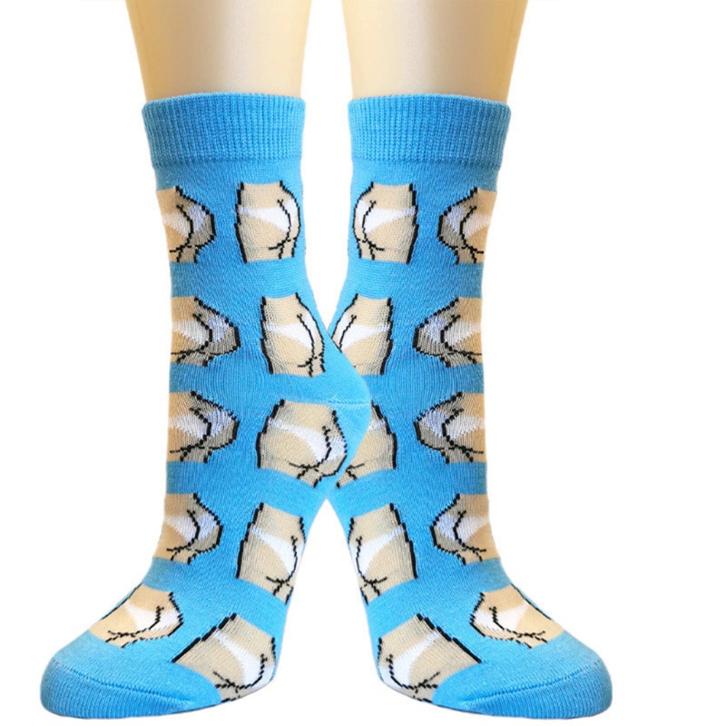 Xiangbao Vớ Unisex In Họa Tiết Mông Ngực Nhiều Màu Sắc Vui Nhộn Mới Lạ Dành Cho Người Lớn
