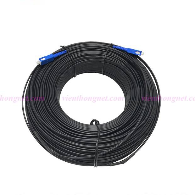 500 mét cáp quang 1 fo bọc chặt bấm sẵn 2 đầu fastconnector SC loại tốt và bộ chuyển đổi quang điện 3100 ab