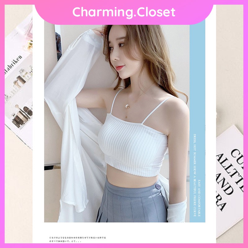 Áo Quây Ngực Có Đệm 2 Dây Croptop Cá Tính | Áo Bra Nữ | Áo Croptop Nữ Kiểu Ôm