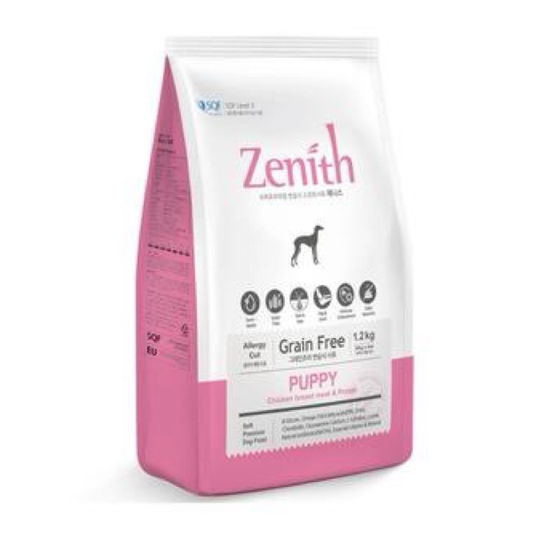 THỨC ĂN HẠT MỀM ZENITH CHO CHÓ CON Quy cách đóng gói: 1 túi x 6 gói x 500g