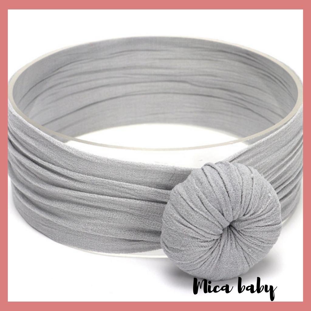 Băng đô thun bản to xoắn ốc siêu cute cho bé gái BD48 Mica Baby