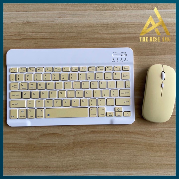 Combo Bàn Phím Chuột Không Dây Mini Hỗ Trợ Bluetooth 5.0 Di Động Thiết Kế Nhỏ Gọn Tiện Lợi