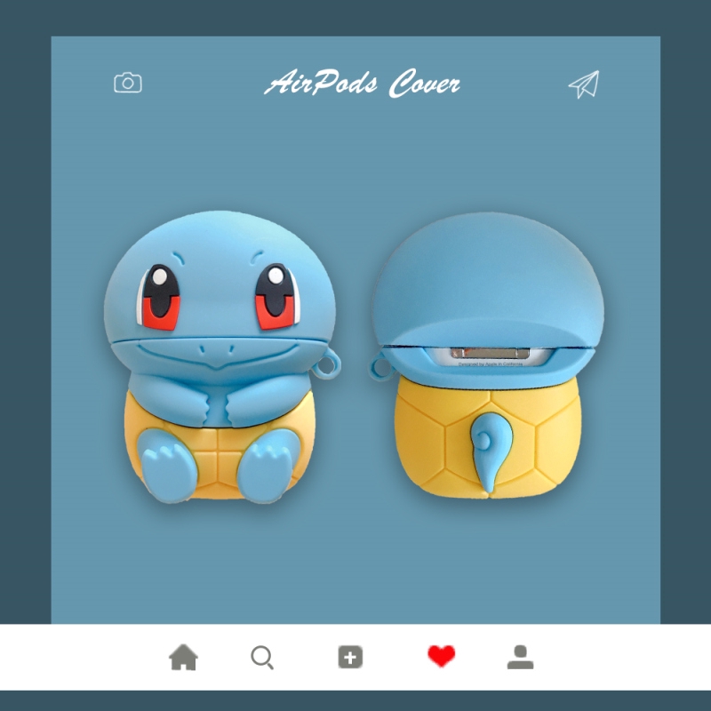 Vỏ đựng hộp sạc tai nghe bằng silicon hình hoạt hình Pokemon cho Apple AirPods 1 2 inPods 12 12S | BigBuy360 - bigbuy360.vn