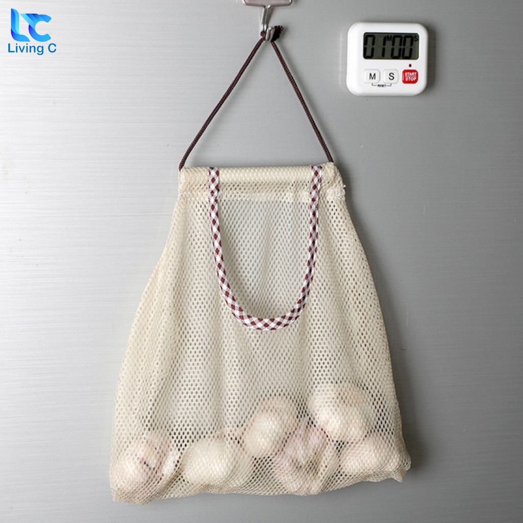 Túi treo tường đựng thực phẩm rau củ quả mỹ phẩm đa năng Living C _T38