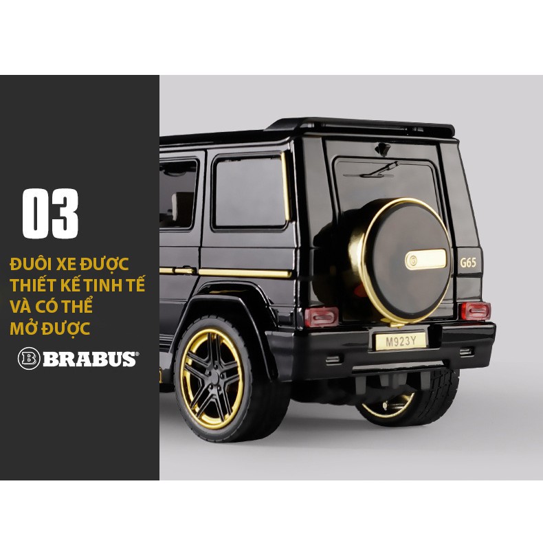 Xe mô hình tỉ lệ 1:24 MERCEDES AMG G65 BRABUS chất liệu hợp kim, chính hãng XLG