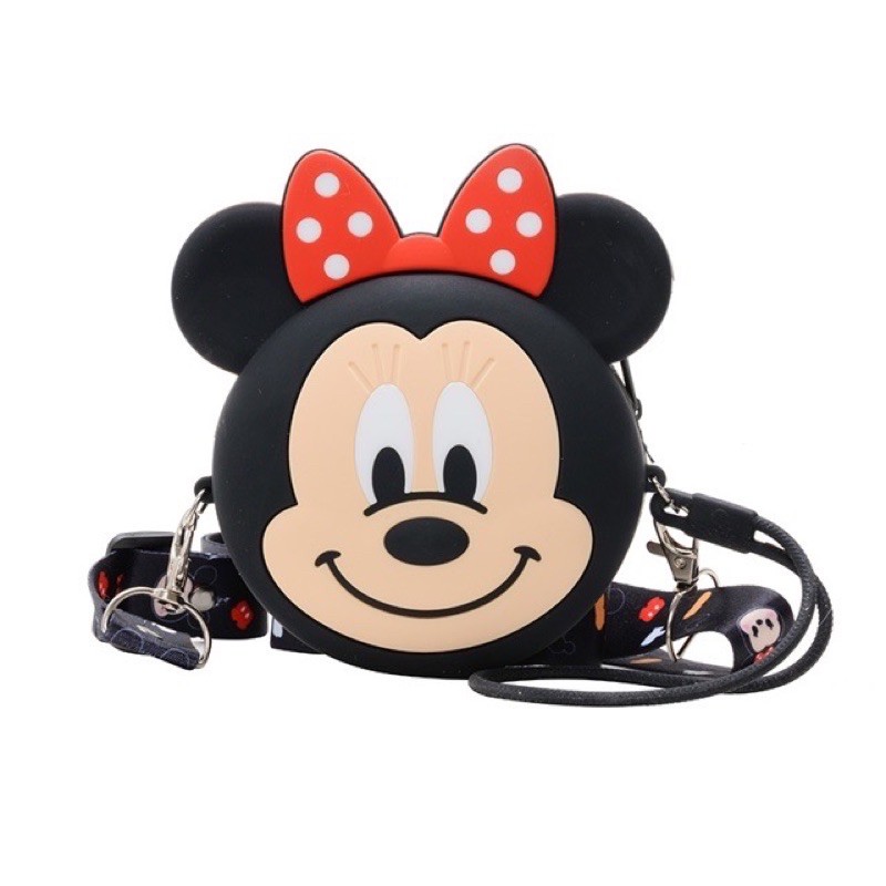 Túi Đeo Chéo Mickey Minnie Silicon Cho Mẹ Và Bé