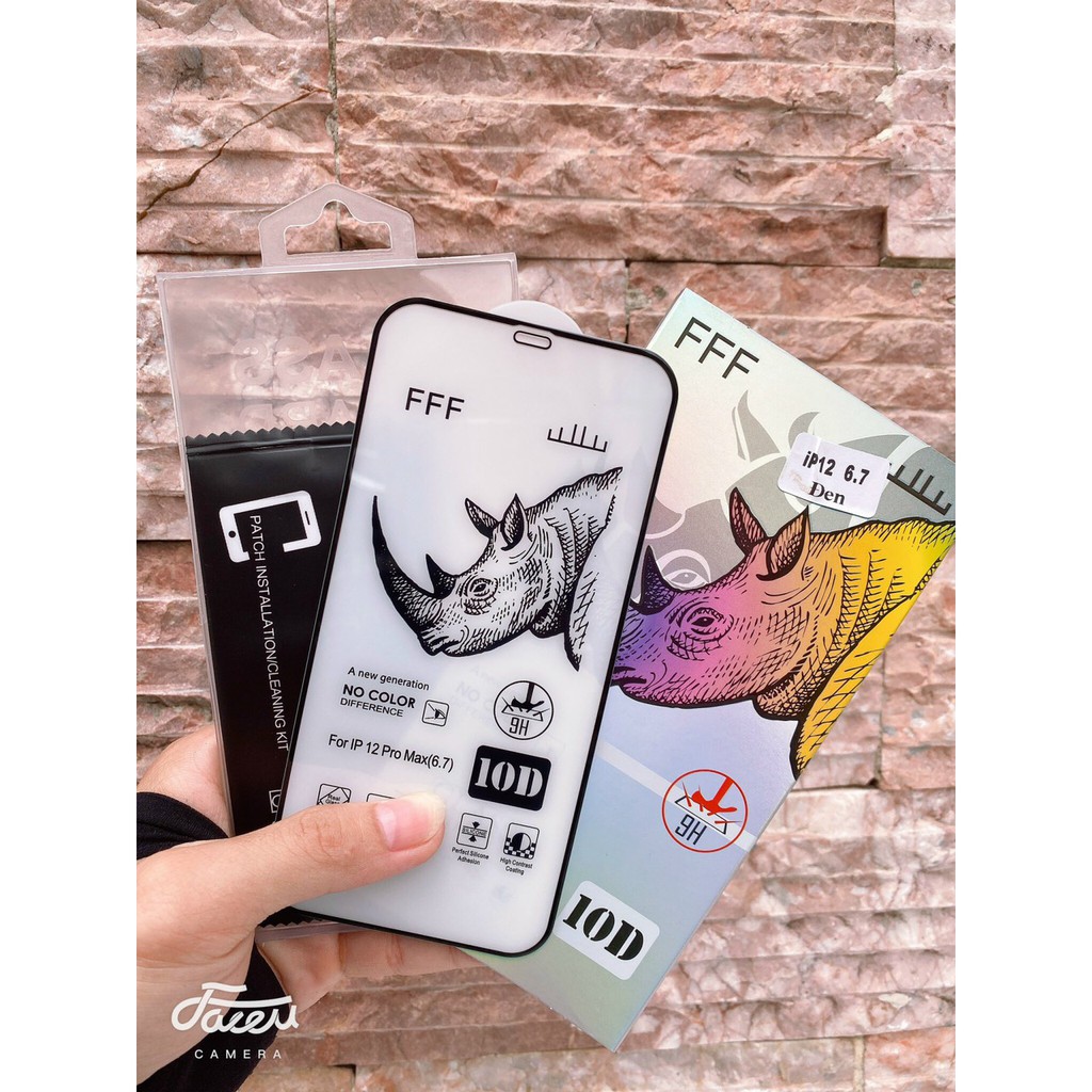 ⭐️ Cường Lực IPhone ⭐️ Cường Lực Full 10D Tê Giác FFF, Hàng Loại 1, Chất Lượng Tốt, Keo Chuẩn, IP 6->12Promax