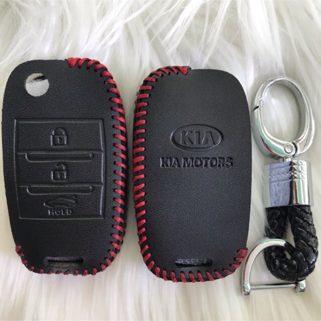Bao Da kèm mọc khoá chìa khoá gập Kia  K3 K5 Caren  Forte Sorento