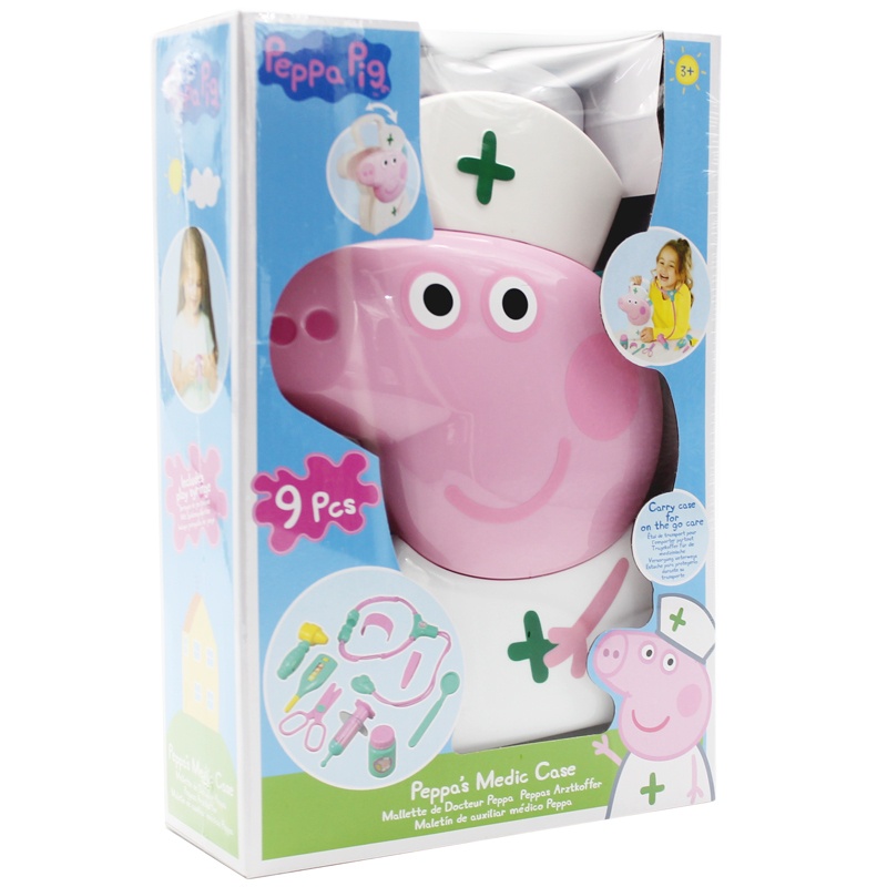 Đồ Chơi Vali Peppa Tập Làm Bác Sĩ - HTI 1680651INF19 (9 Chi Tiết)