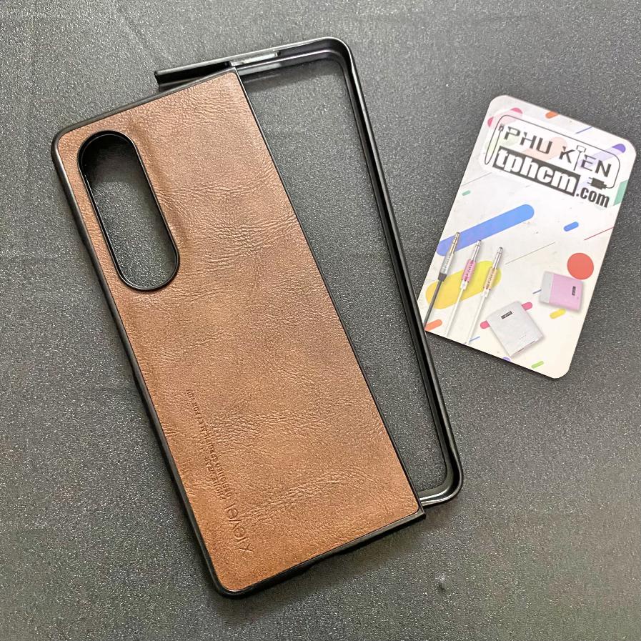 Ốp Lưng Samsung Z Fold 4 Nhựa Cứng Giả Da Hiệu X-level