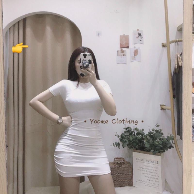 VÁY LEN TĂM ÔM BODY PHỐI TAY VOAN BỒNG BỒNG NT alohashop91