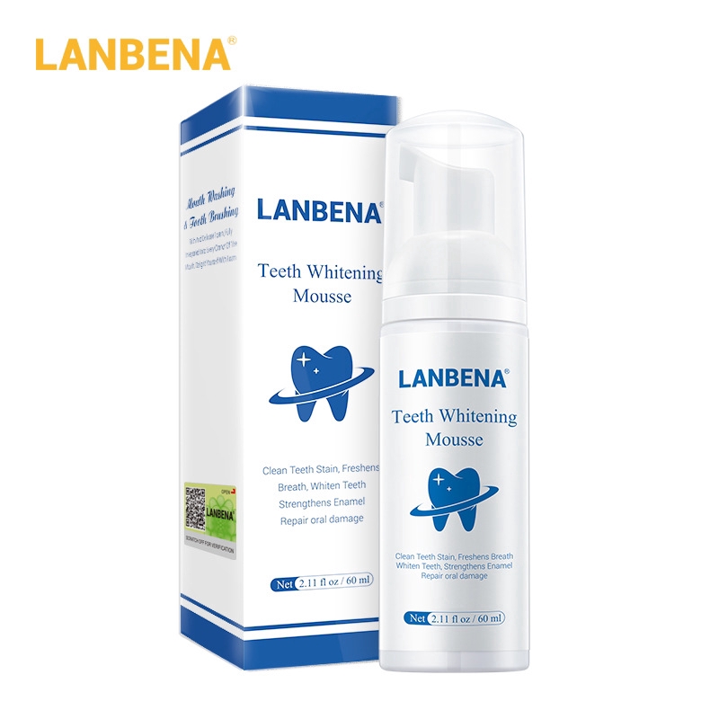 LANBENA teeth bright blue Beinuo Bai Jie yellow teeth stains teeth to tooth mousse 60ml dental calculus same paragraph Little Red Book