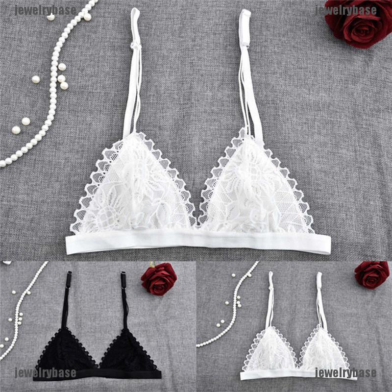 [Mã FASHIONT4WA2 giảm 10K đơn 50K] Áo ngực kiểu tam giác họa tiết ren hoa không có miếng đệm ngực dành nữ | BigBuy360 - bigbuy360.vn