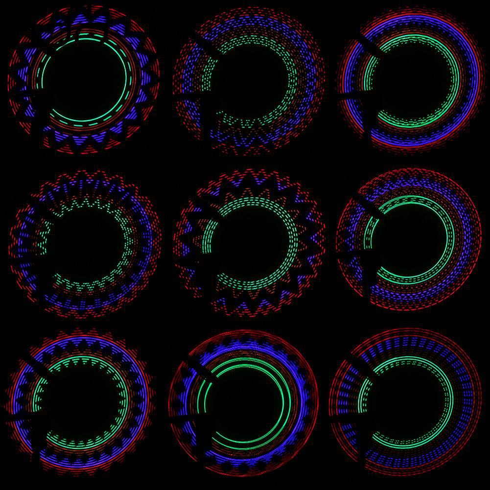 Đèn LED nhiều màu chống nước gắn căm xe đạp