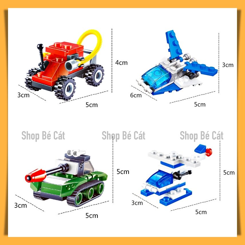 Khối Gạch Lắp Ráp Xếp Hình 3D Mẫu Mini Chính Hãng Level Easy Cho Bé Từ 6 Tuổi [No Box, Túi OPP]