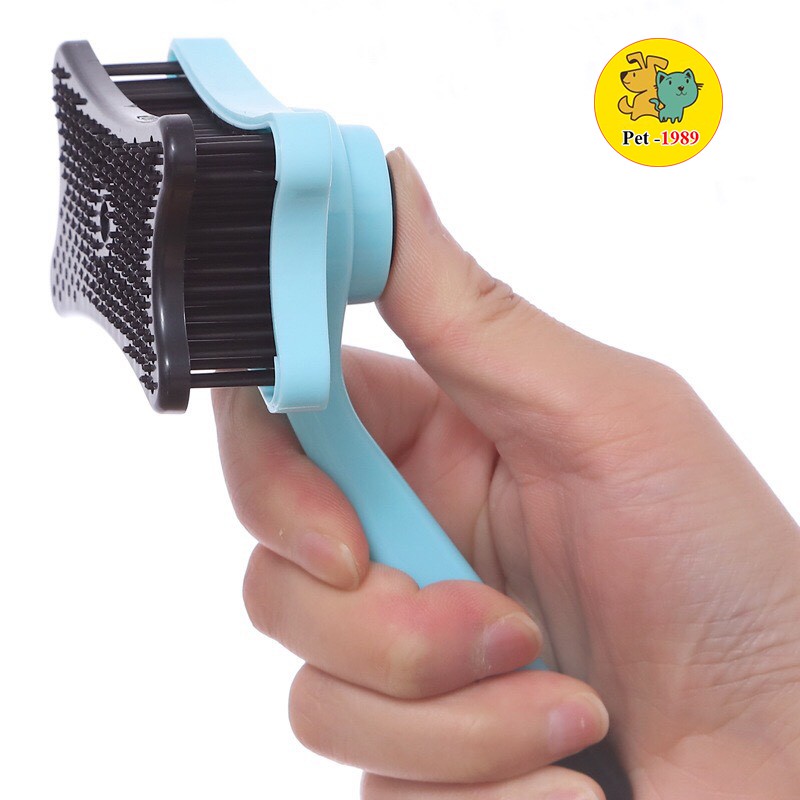 Lược Chải Lông Cho Chó Mèo Có Nút Bấm Lấy Lông Pet-1989