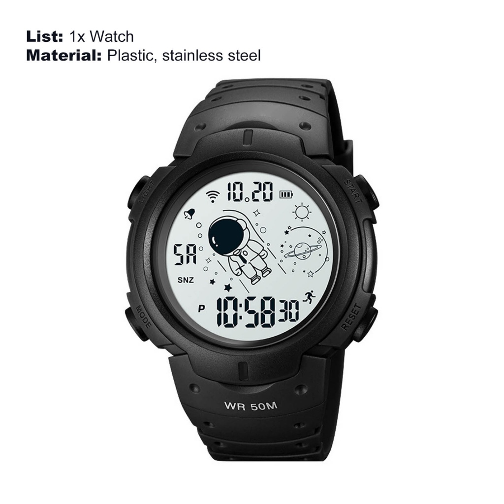 Đồng Hồ Báo Thức Kỹ Thuật Số Dành Cho Nam Nữ