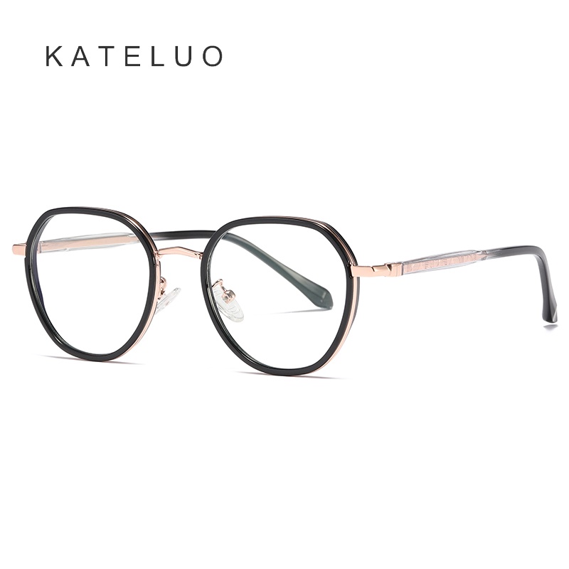 Kính mắt KATELUO TJ801 gọng đa giác thời trang dành cho cả nam và nữ