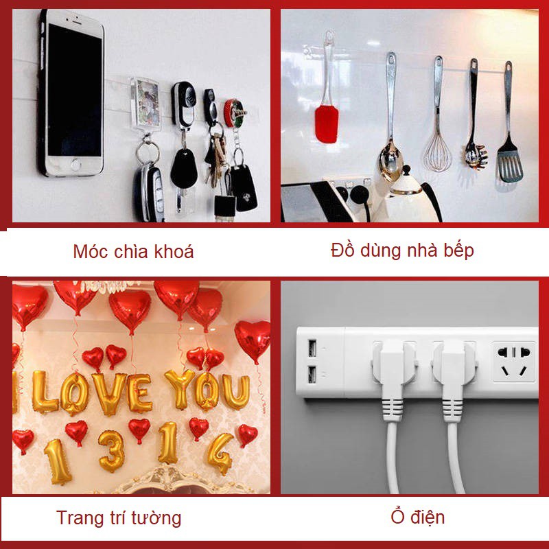 Băng Keo Hai Mặt, Băng Dính Siêu Chắc Dài 3-5m