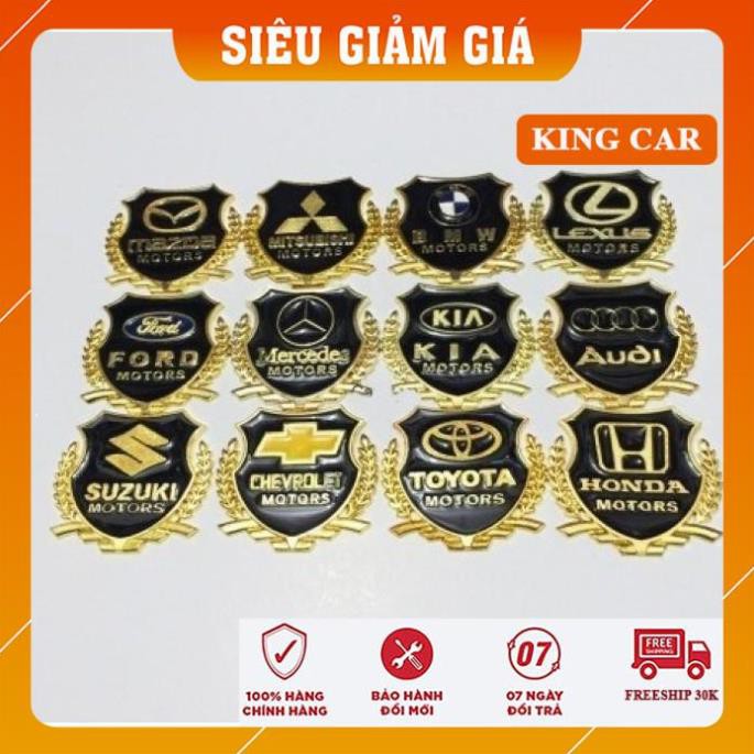 Decal trang trí, logo bông lúa trang trí xe ô tô (giá một đôi) - Shop KingCar